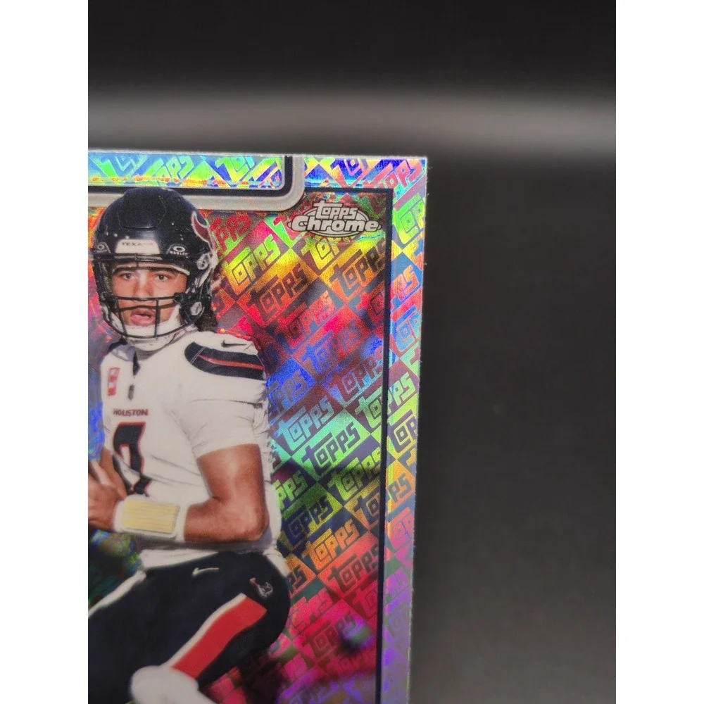 2025 Topps Chrome CJ Stroud #119 Fanatics Exclusive Logo Refractor Texans SP